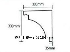 产品分解图型 - 檐口线，型号：SX311-YK-2，规格：300x330mm(2) - 韶关三象EPS建材 sg.sx311.cc